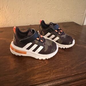 Adidas Kids' Sneakers with Camo and Orange